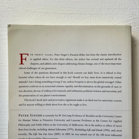 Share Practical Ethics third edition by Peter Singer 2011 Paperback 3rd edition - Picture 7 of 7